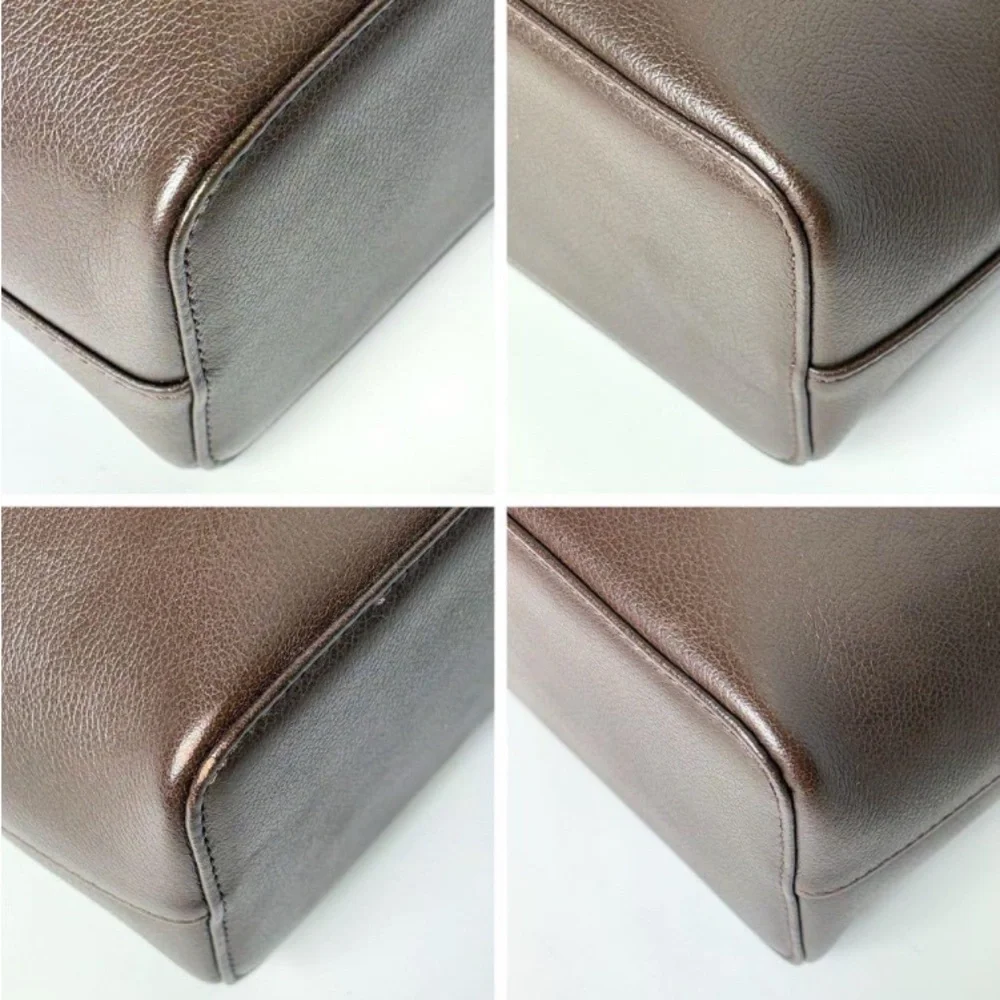 Burberry Brown Vintage Leather Shoulder Bag